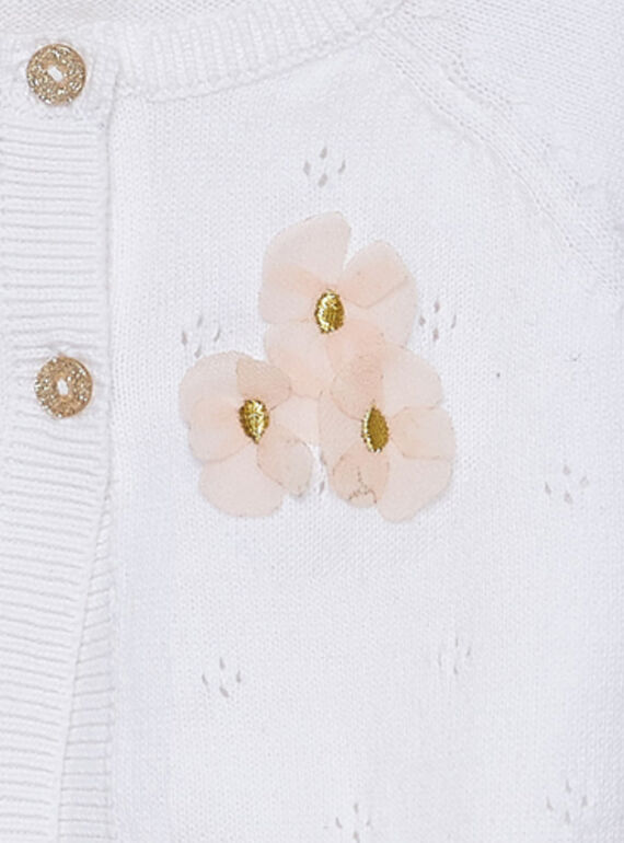 White Cardigan JIPOECAR / 20SG09G1CAR000