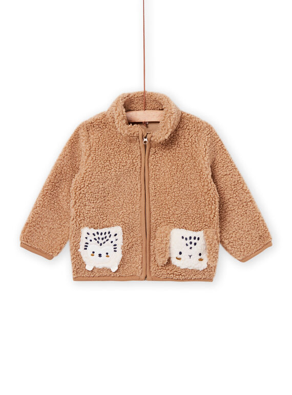 Two-tone sherpa vest with zip PURHUGIL / 22WG10Q1GIL821