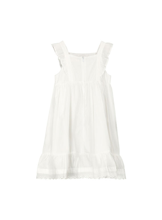 Girls' cotton dress FAPOROB6EX / 19S901C8ROB000