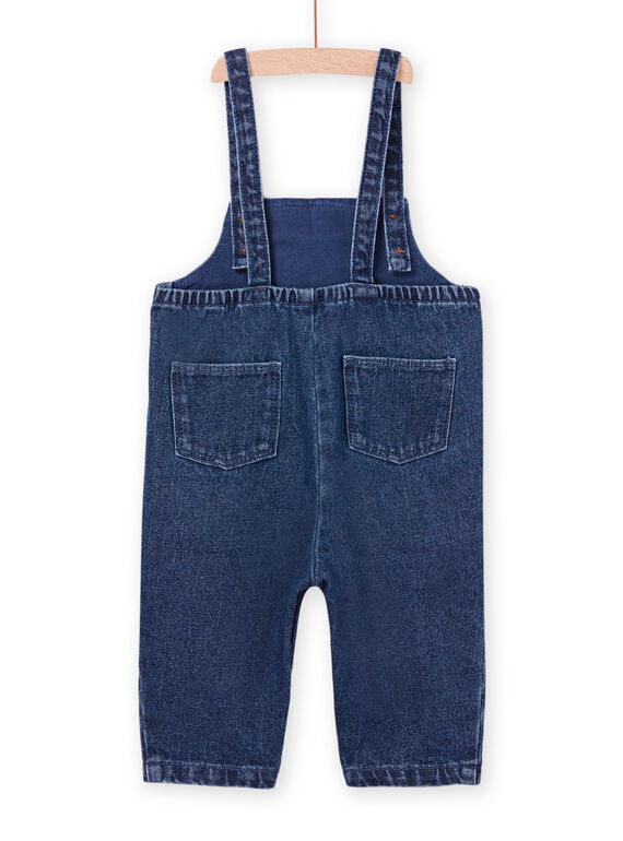 Denim dungarees with floral embroidery PIGOSAL / 22WG09O1SALP274