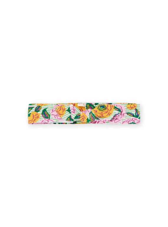 Multicoloured headband with flower print RYIEXOBAN / 23SI09V1BAN001