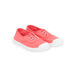 Pink canvas sneakers child girl