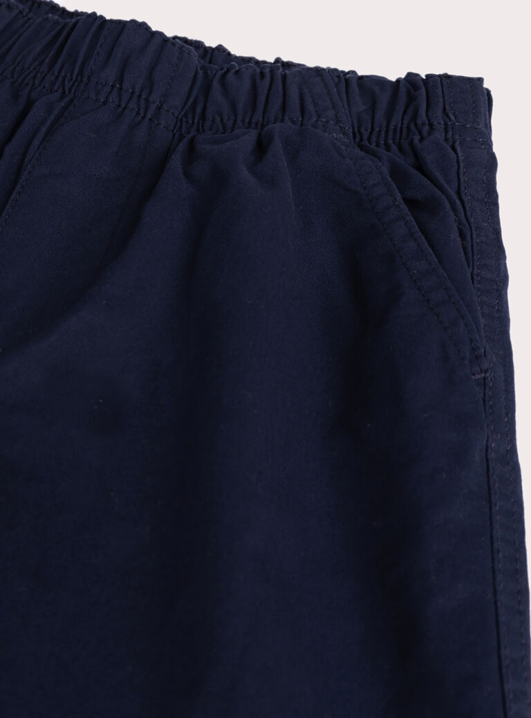 Navy mesh lining pants for boys  VOKOPAN / 24W90231PAN705