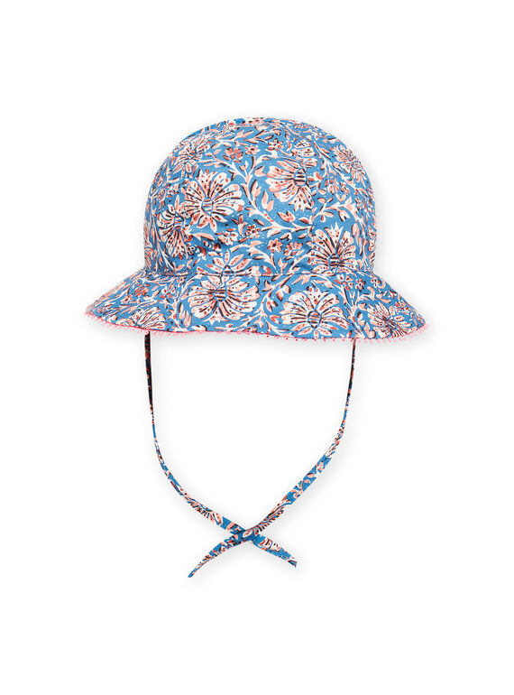 Baby girl blue floral hat NYISANCHA / 22SI09C2CHAC221