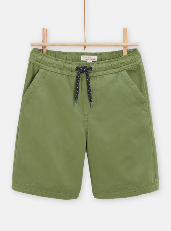 Khaki Bermuda shorts for boys TOJOBERMU2 / 24S902C2BERG607