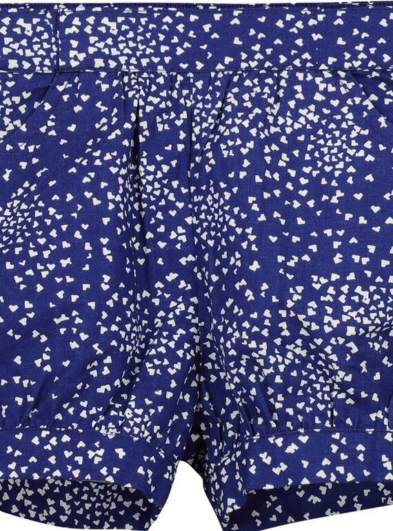 Baby girls' printed cotton shorts FINESHO / 19SG09B1SHO703