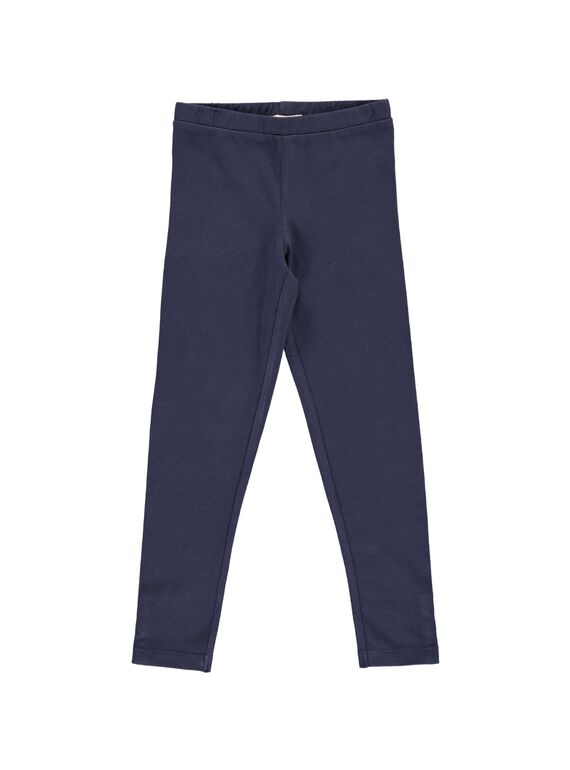 Girls' plain leggings CYAJOLEG1 / 18SI01R1D26070