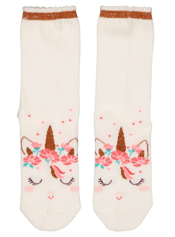 Girls' unicorn socks GYAVECHO / 19WI0121SOQ001