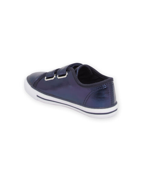 Child girl navy blue patent sneakers NATOILMET / 22KK359AD16070