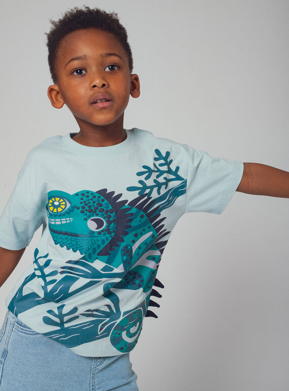 Water blue TEE SHIRT SS WOBOTI1 / 25S902R3TMC213