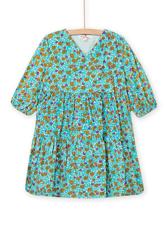 Child girl almond green dress NAGAROB3 / 22S901O3ROB611