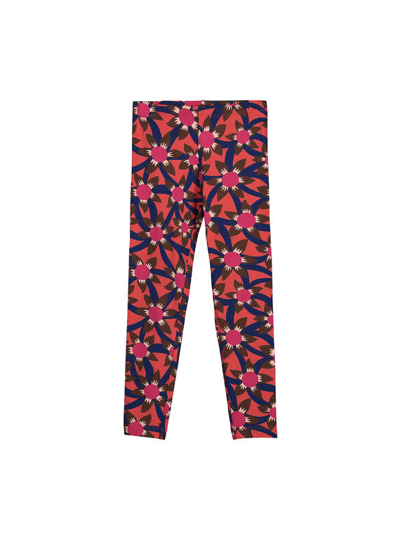 Girls' fancy leggings FYABALEG / 19SI0161CAL099