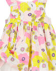 Baby girls' cotton satin dress FIPOROB2 / 19SG09C2ROB099