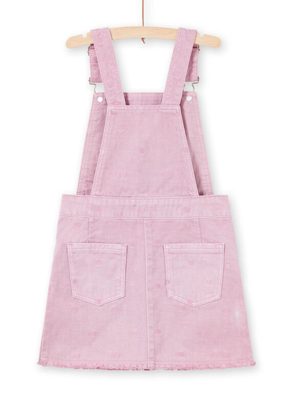 Girl's parma denim dress with polka dots MAPAROB3 / 21W901H3ROBH709