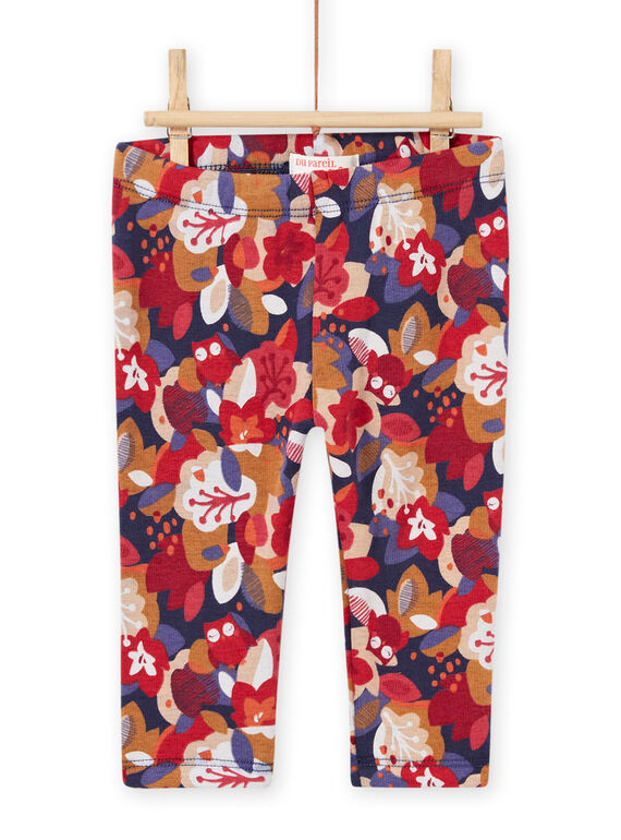 Baby Girl Floral Print Pants MIFUNPAN / 21WG09M1PAN070