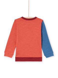 Boy's red and navy T-shirt MOPATEE3 / 21W902H1TML719
