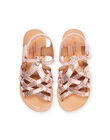 Pink leather sandals RASANDECAIL / 23KK3569D0E030