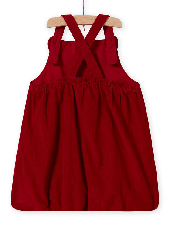 Baby Girl Red Velvet Cat Dress MIMIXROB2 / 21WG09J3ROB511