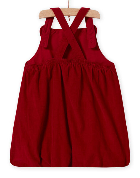 Baby Girl Red Velvet Cat Dress MIMIXROB2 / 21WG09J3ROB511