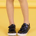 Child girl navy blue patent sneakers