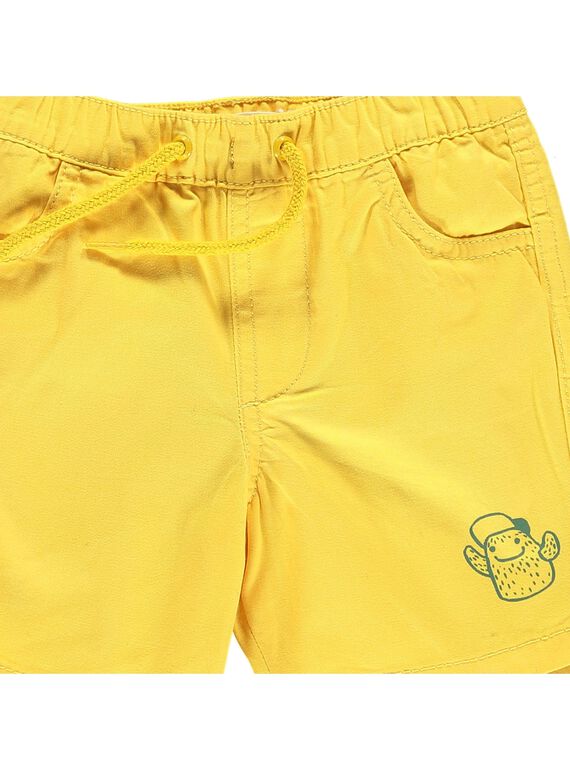 Baby boys' yellow shorts CUJOBER7 / 18SG10S1BER106