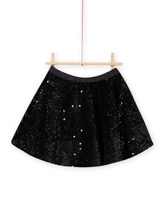 Child girl grey flared skirt with sequins MAHIJUP1 / 21W901U2JUPJ905