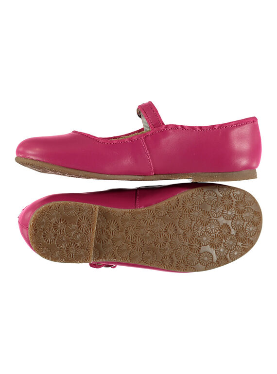 Girls' smart leather Mary-Janes FFBABBRIDE2 / 19SK35C4D13304