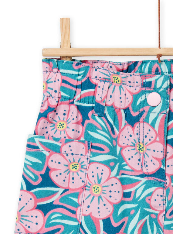 Child girl blue and pink shorts NAFICSHORT1 / 22S901U3SHO715