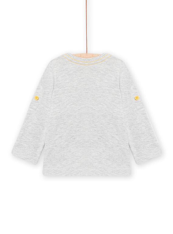 Grey t-shirt baby boy dog animation NUJOTUN4 / 22SG1071TML943