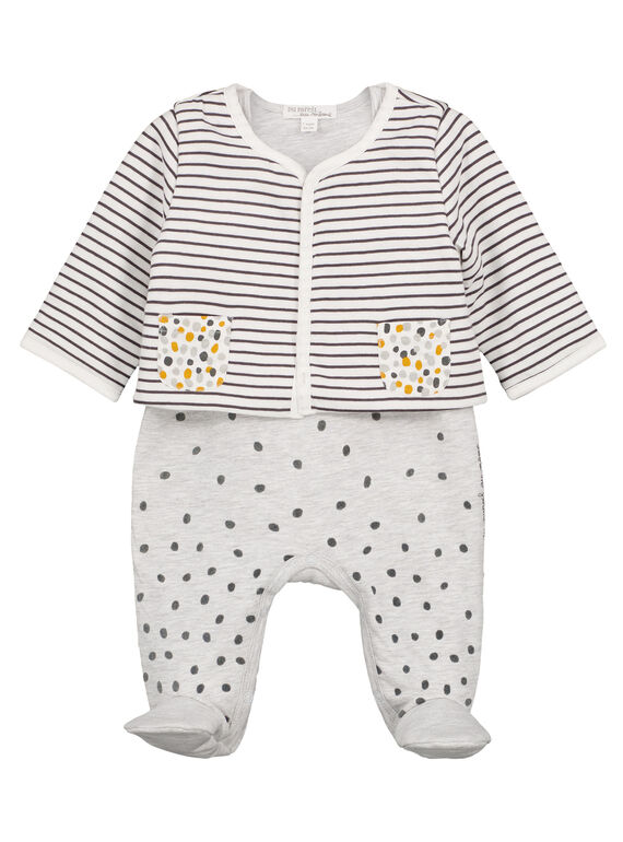 Unisex babies' dungaree and cardigan set GOU1ENS1 / 19WF0513ENS001