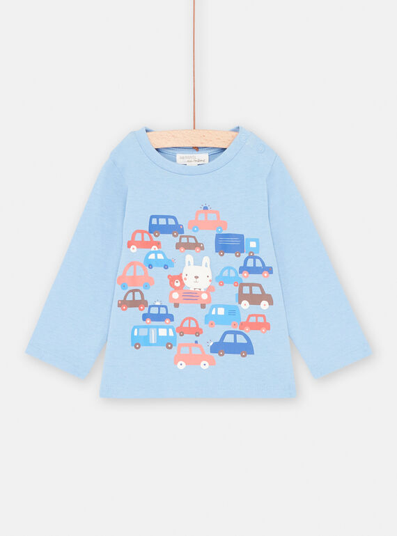 Baby Boy Blue Animal & Car T-Shirt SUFORTEE2 / 23WG10K1TML219