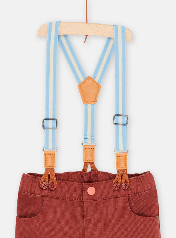 Baby boy tan pants with straps SUFORPAN1 / 23WG10K1PAN812