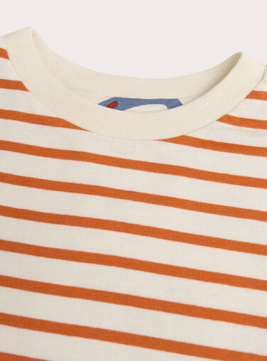 Reversible striped T-shirt with a cowboy print Reversible striped T-shirt with a cowboy print WOLANTEE3 / 25S90242TML005