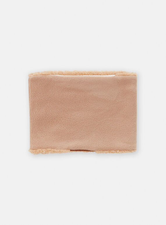 Boy's beige snood SYOGROSNO5 / 23WI02O4SNOI814