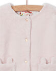 Baby Girl Light Pink Reversible Cardigan MIJOCAR2 / 21WG0912CAR632
