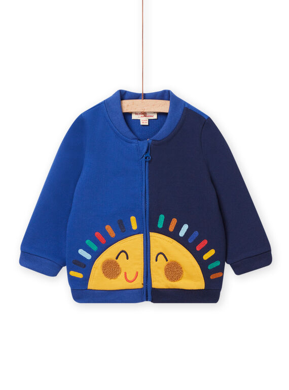 baby boy two-tone sun print vest NULUGIL / 22SG10P1GIL705