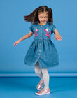 Short sleeve jean dress with parrot animation PAGOROB2 / 22W901O1ROBP274