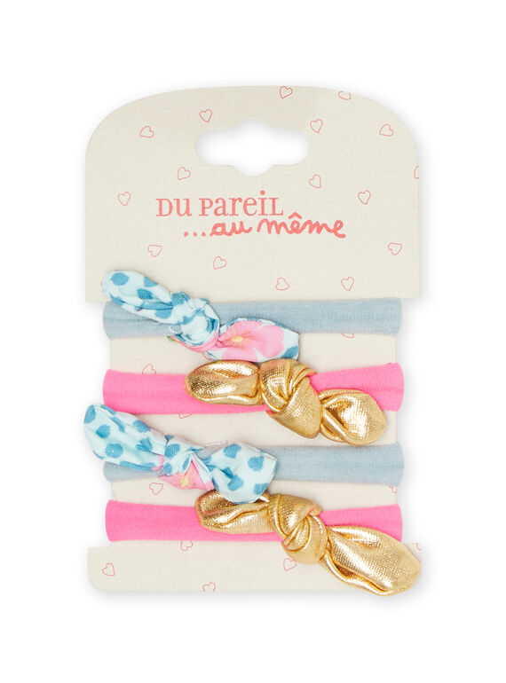 Set of 4 fancy elastic bands child girl NYAJOELA10 / 22SI01B1ELA219