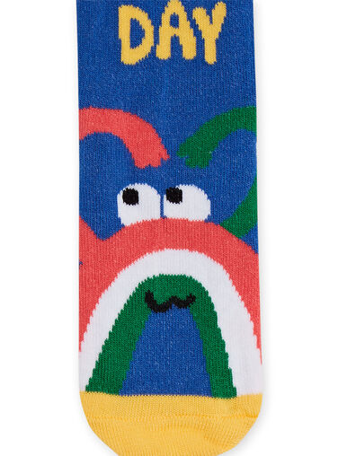 Multicolored socks with rainbows child boy NYOLUCHO1 / 22SI02P1SOQ702