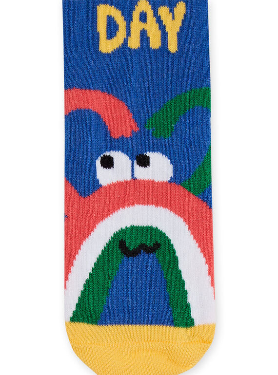 Multicolored socks with rainbows child boy NYOLUCHO1 / 22SI02P1SOQ702