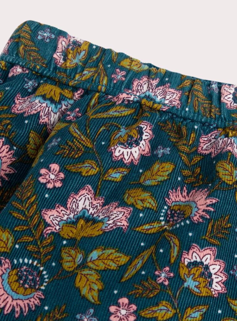 Reversible velvet pants for baby girl  VIKLIPAN1 / 24WG0942PANC217