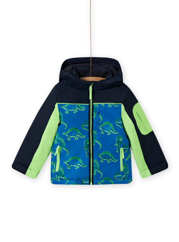 Three-colored jacket with dinosaur print MOSKIPAR / 21W902R1ANOC221