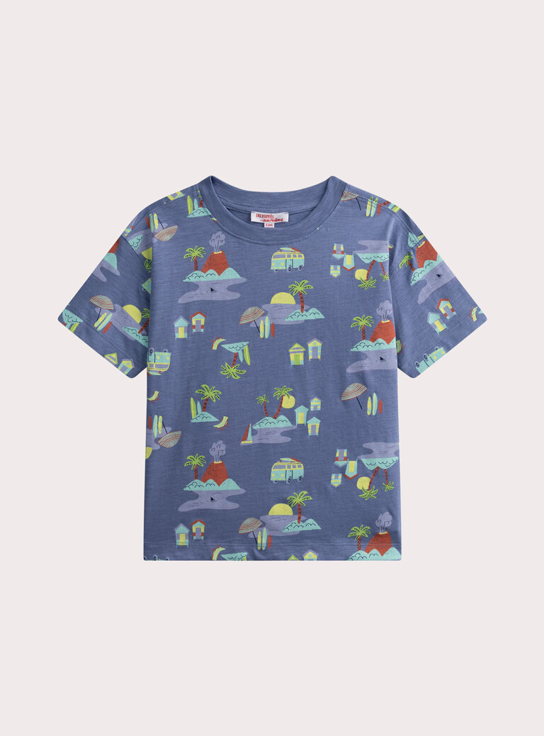 Navy TEE SHIRT SS WOTATI3 / 25S902U1TMCC202