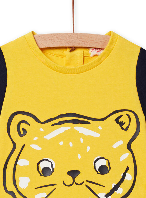 Baby boy's yellow and black outfit NUPLAENS2 / 22SG10K2ENS010