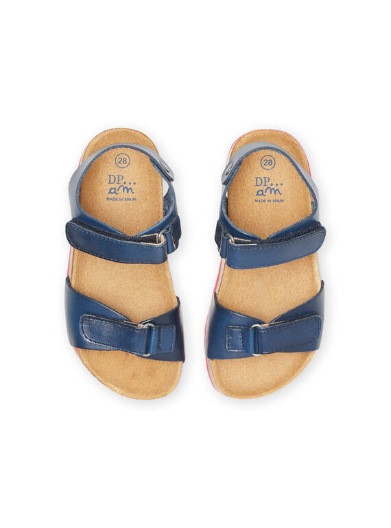 Navy blue sandals child boy NONUGABRIEL / 22KK3642D0E070