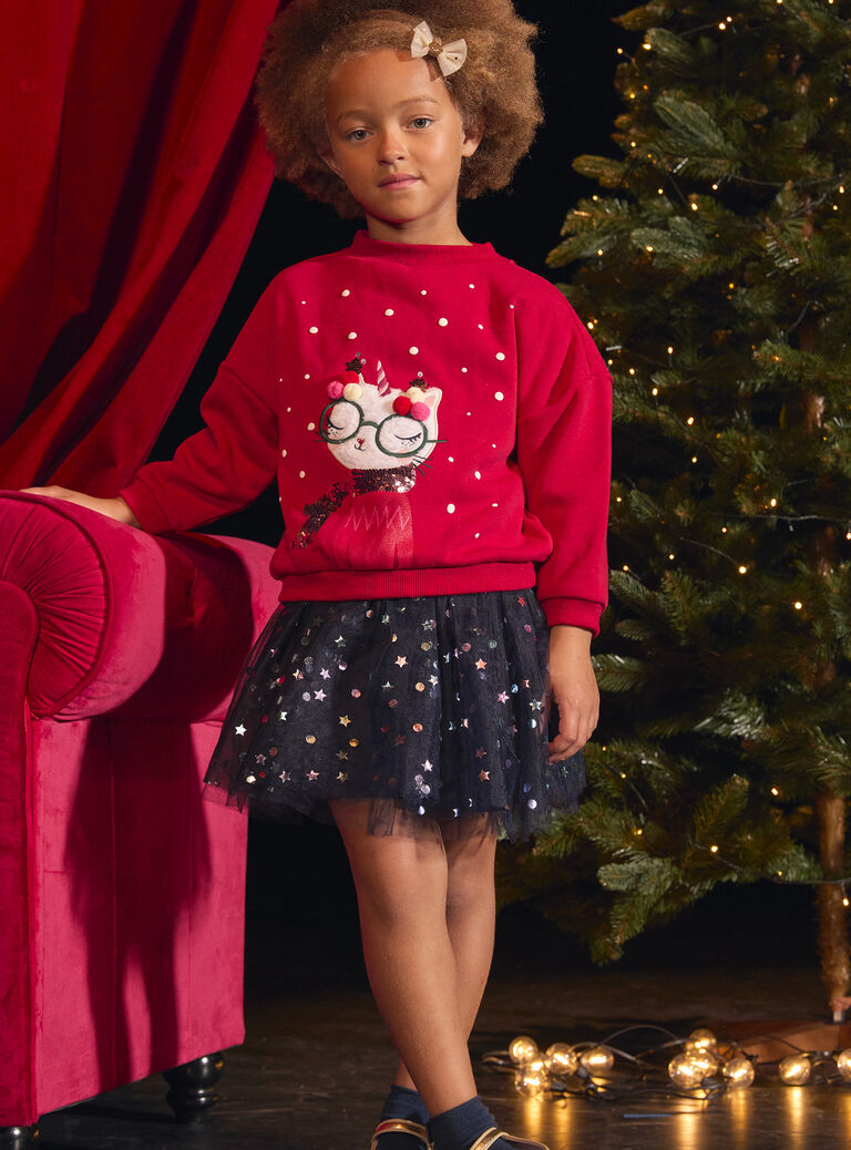 Red SWEAT SHIRT VAWASWEA / 24W901T1SWEF504