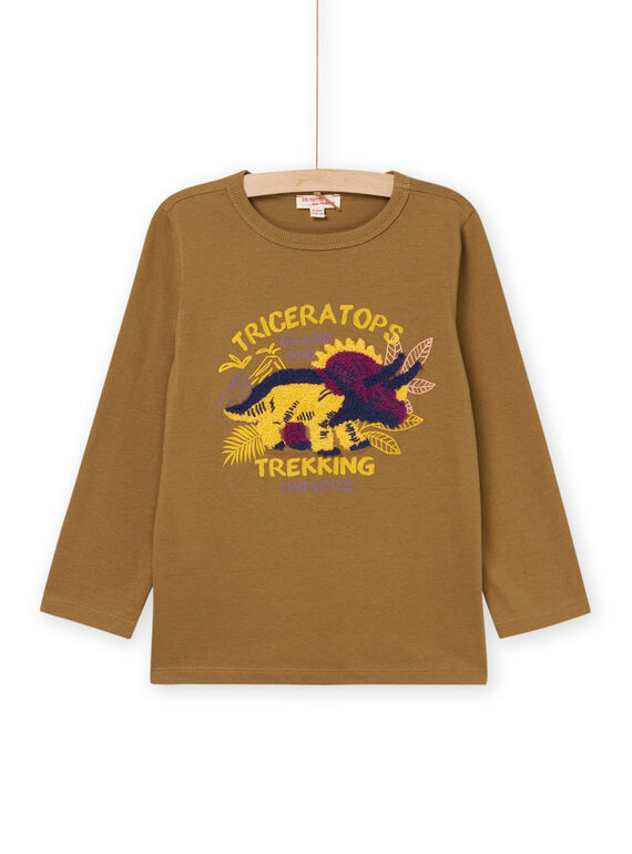 Multi-technique dinosaur animation and lettering t-shirt ROMAGTEE / 23S902T1TMLG631