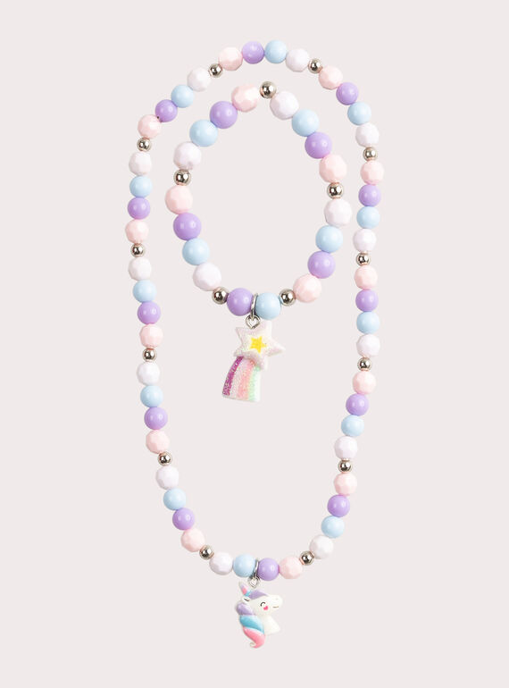  Unicorn necklace and bracelet for girls  VYAJOSET1 / 24WI01L1CLI099