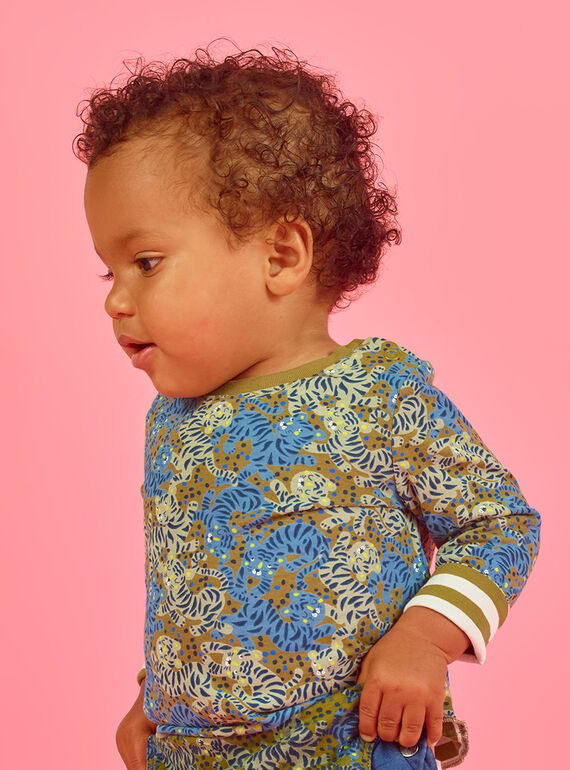 Baby Boy Reversible Long Sleeve T-shirt MUKATEE2 / 21WG10I3TML604