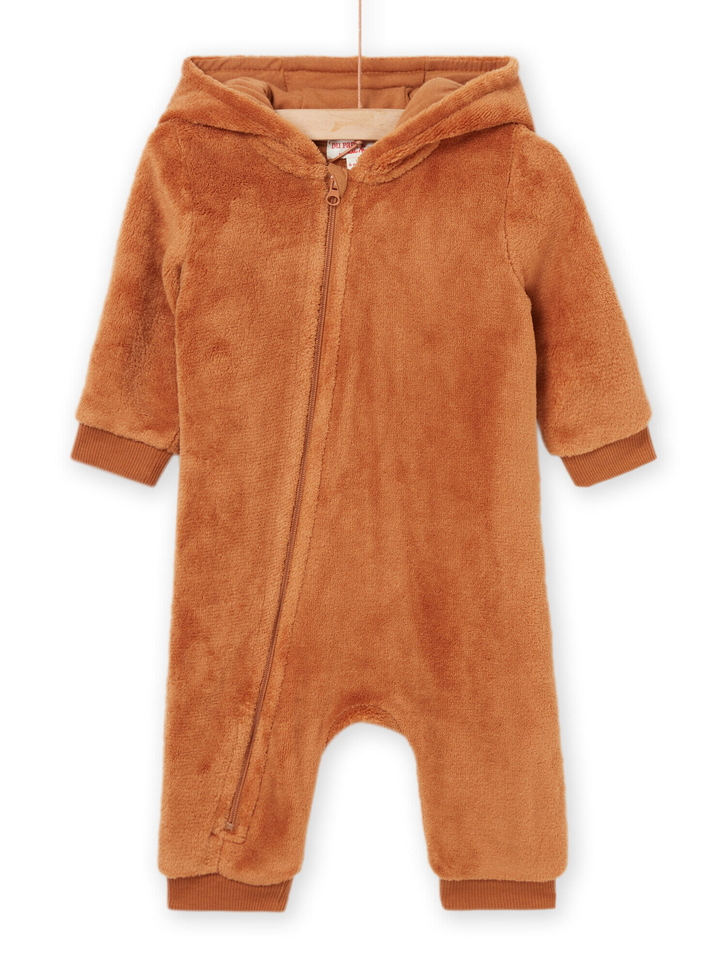 Fur jumpsuit on sale